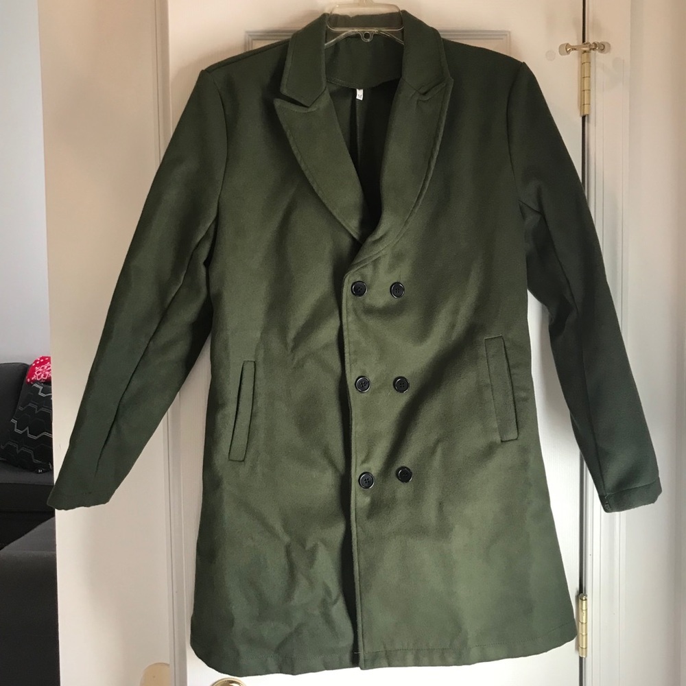 Olive green light coat